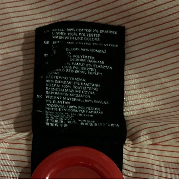 H&M Red 3/4 length Jacket Size 12 - Picture 6 of 6